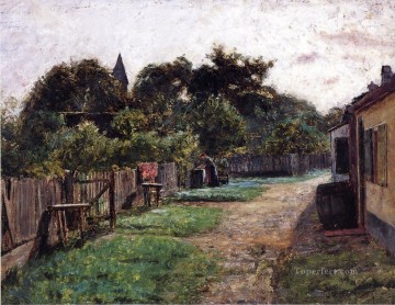 Village Scene2 Theodore Clement Steele Oil Paintings